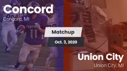 Matchup: Concord  vs. Union City  2020