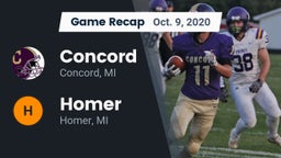 Recap: Concord  vs. Homer  2020