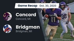 Recap: Concord  vs. Bridgman  2020