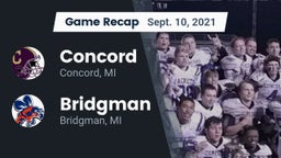 Recap: Concord  vs. Bridgman  2021