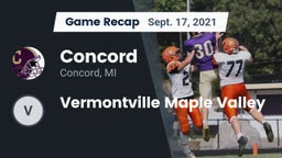 Recap: Concord  vs. Vermontville Maple Valley 2021