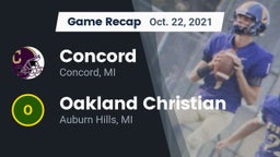 Recap: Concord  vs. Oakland Christian  2021