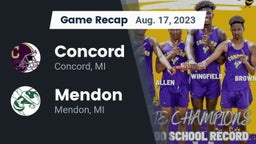 Recap: Concord  vs. Mendon  2023