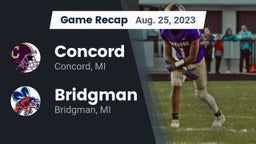Recap: Concord  vs. Bridgman  2023