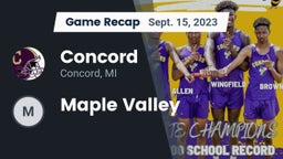 Recap: Concord  vs. Maple Valley  2023