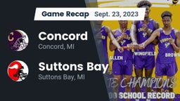 Recap: Concord  vs. Suttons Bay  2023