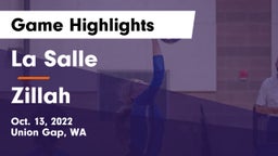 La Salle  vs Zillah  Game Highlights - Oct. 13, 2022