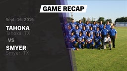 Recap: Tahoka  vs. Smyer  2016