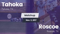 Matchup: Tahoka  vs. Roscoe  2017