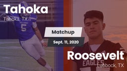Matchup: Tahoka  vs. Roosevelt  2020