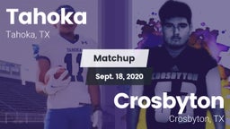 Matchup: Tahoka  vs. Crosbyton  2020