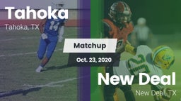 Matchup: Tahoka  vs. New Deal  2020