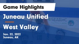 Juneau Unified vs West Valley  Game Highlights - Jan. 22, 2022