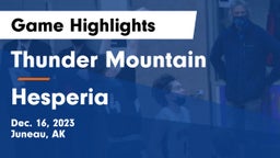 Thunder Mountain  vs Hesperia  Game Highlights - Dec. 16, 2023