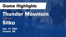 Thunder Mountain  vs Sitka  Game Highlights - Jan. 12, 2024