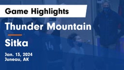 Thunder Mountain  vs Sitka  Game Highlights - Jan. 13, 2024