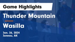 Thunder Mountain  vs Wasilla  Game Highlights - Jan. 26, 2024
