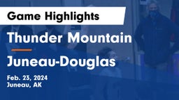 Thunder Mountain  vs Juneau-Douglas  Game Highlights - Feb. 23, 2024