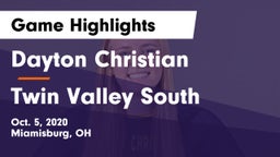 Dayton Christian  vs Twin Valley South  Game Highlights - Oct. 5, 2020