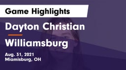 Dayton Christian  vs Williamsburg  Game Highlights - Aug. 31, 2021