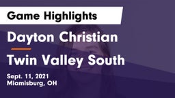 Dayton Christian  vs Twin Valley South  Game Highlights - Sept. 11, 2021