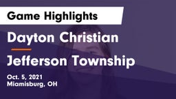 Dayton Christian  vs Jefferson Township Game Highlights - Oct. 5, 2021