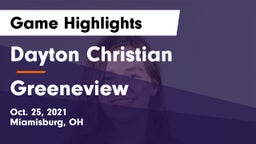 Dayton Christian  vs Greeneview  Game Highlights - Oct. 25, 2021