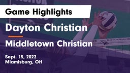 Dayton Christian  vs Middletown Christian  Game Highlights - Sept. 15, 2022