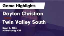 Dayton Christian  vs Twin Valley South  Game Highlights - Sept. 9, 2023