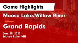 Moose Lake/Willow River  vs Grand Rapids  Game Highlights - Jan. 25, 2022