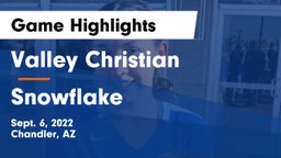 Valley Christian  vs Snowflake  Game Highlights - Sept. 6, 2022