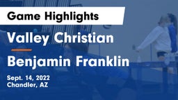 Valley Christian  vs Benjamin Franklin  Game Highlights - Sept. 14, 2022
