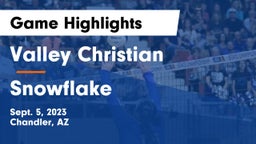 Valley Christian  vs Snowflake  Game Highlights - Sept. 5, 2023