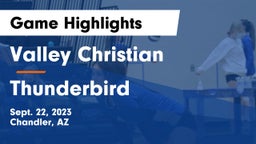 Valley Christian  vs Thunderbird  Game Highlights - Sept. 22, 2023
