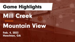 Mill Creek  vs Mountain View Game Highlights - Feb. 4, 2022