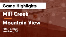 Mill Creek  vs Mountain View  Game Highlights - Feb. 16, 2022