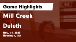 Mill Creek  vs Duluth  Game Highlights - Nov. 14, 2023