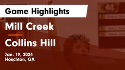 Mill Creek  vs Collins Hill  Game Highlights - Jan. 19, 2024