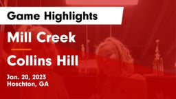 Mill Creek  vs Collins Hill  Game Highlights - Jan. 20, 2023