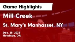 Mill Creek  vs St. Mary's Manhasset, NY Game Highlights - Dec. 29, 2023