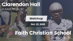 Matchup: Clarendon Hall vs. Faith Christian School  2020