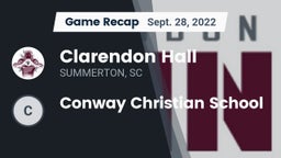 Recap: Clarendon Hall vs. Conway Christian School 2022