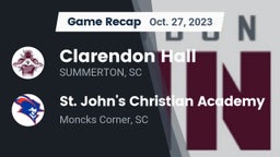 Recap: Clarendon Hall vs. St. John's Christian Academy  2023
