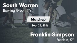 Matchup: South Warren vs. Franklin-Simpson  2016
