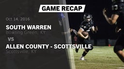 Recap: South Warren  vs. Allen County - Scottsville  2016