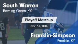 Matchup: South Warren vs. Franklin-Simpson  2016