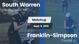 Matchup: South Warren vs. Franklin-Simpson  2019