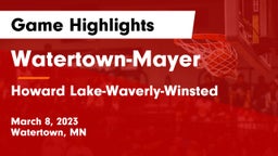 Watertown-Mayer  vs Howard Lake-Waverly-Winsted  Game Highlights - March 8, 2023