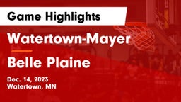 Watertown-Mayer  vs Belle Plaine  Game Highlights - Dec. 14, 2023