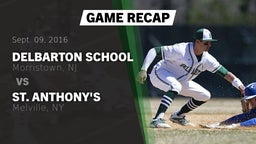 Recap: Delbarton School vs. St. Anthony's  2016